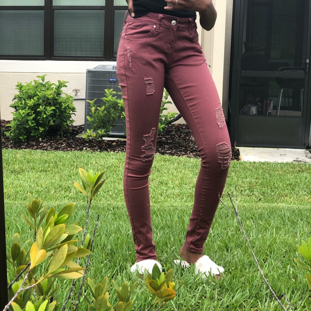 Pink jeans